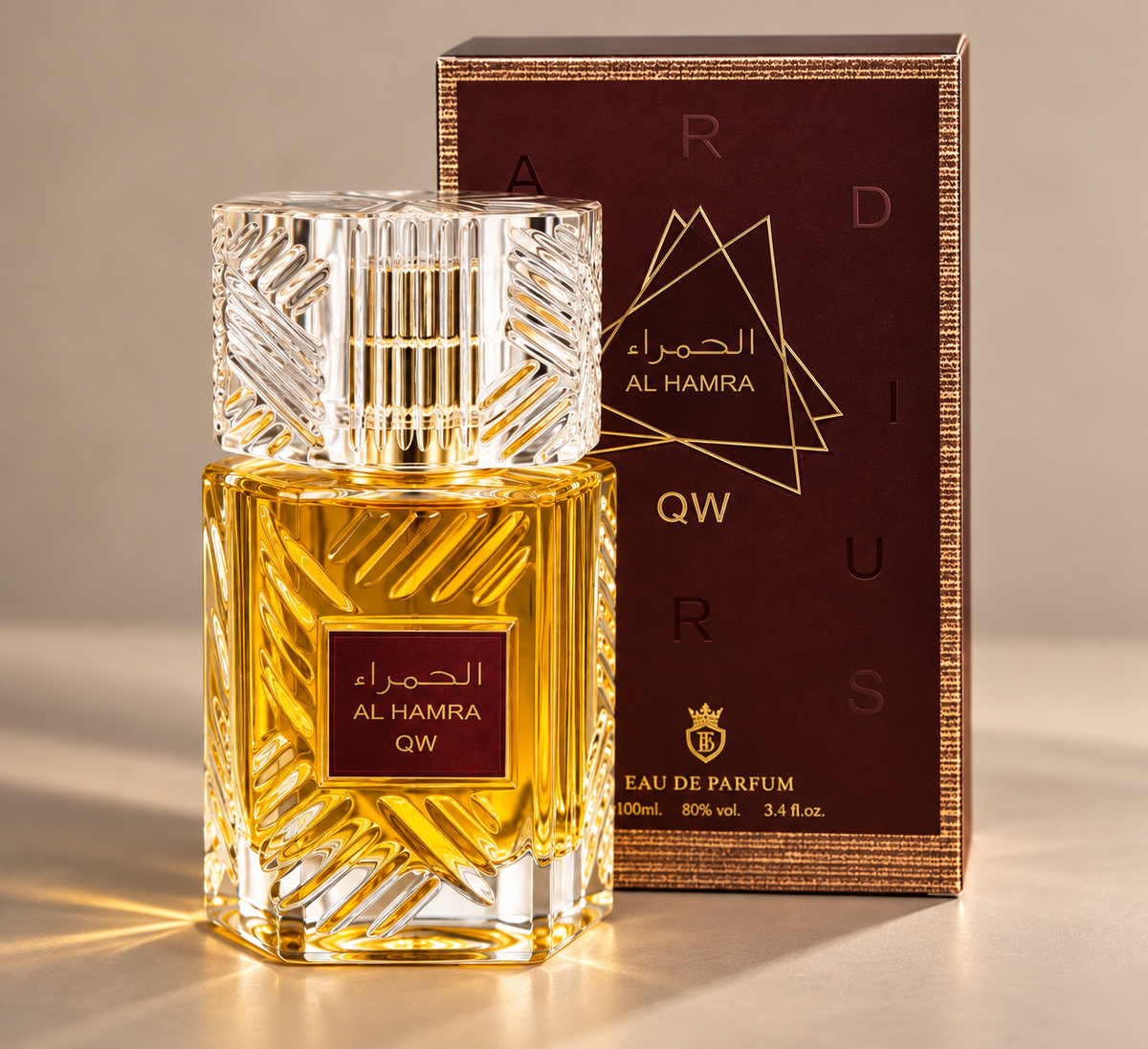 Al Hamra QW Eau de Parfum da 100 ml con scatola